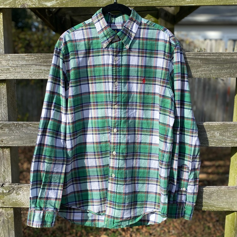 Ralph Lauren Custom Fit Plaid Shirt